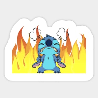 Angry Stitch Sticker